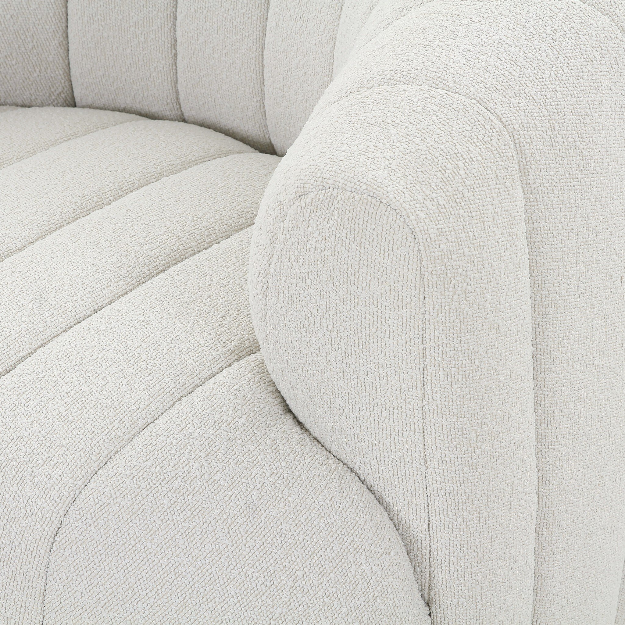 Elliana Swivel Chair - FIQA Boucle Natural - Image 6