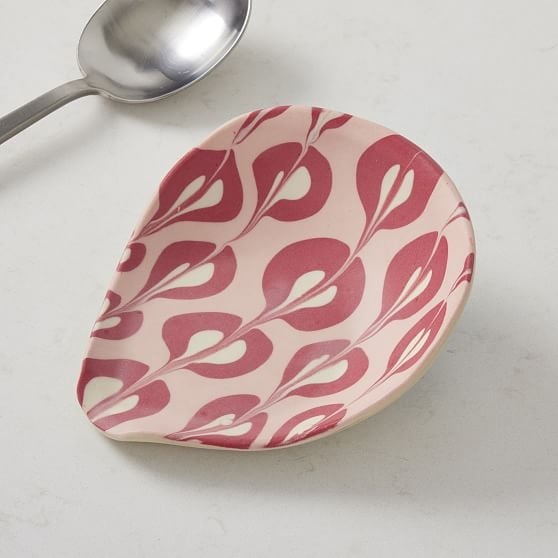 Morgan Levine Ceramics Spoon Rest, Pink - Image 0