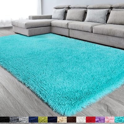 Super Soft Area Rug For Bedroom,Fluffy Rugs,Big Rug,Furry Rugs For Living Room,Plush Rugs For Girls Boys Room,Shaggy Rug For Kids Baby Room,Fuzzy Rugs For Nursery Dorm,Non-Slip Rug - Image 0