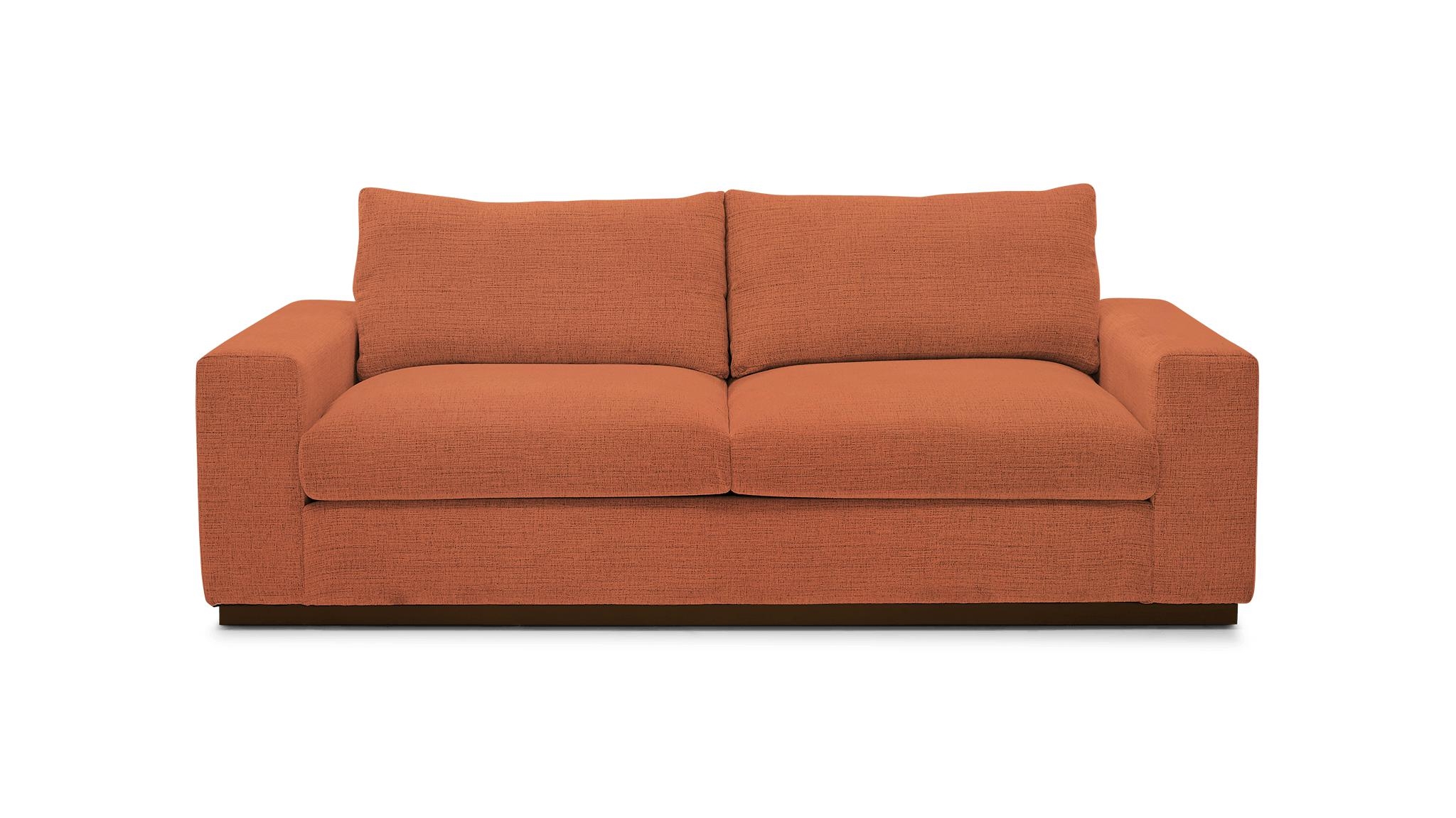 Pink Holt Mid Century Modern Sofa - Plush Terra Rose - Mocha - Image 0