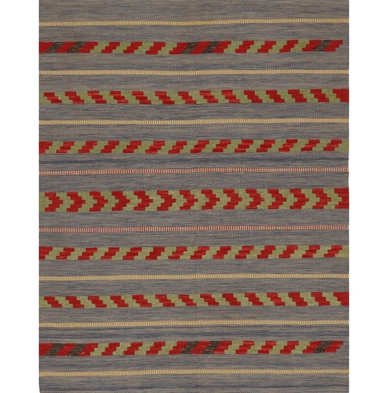 Matt Camron Rugs and Tapestries Handwoven Flatweave Gray Area Rug - Image 0