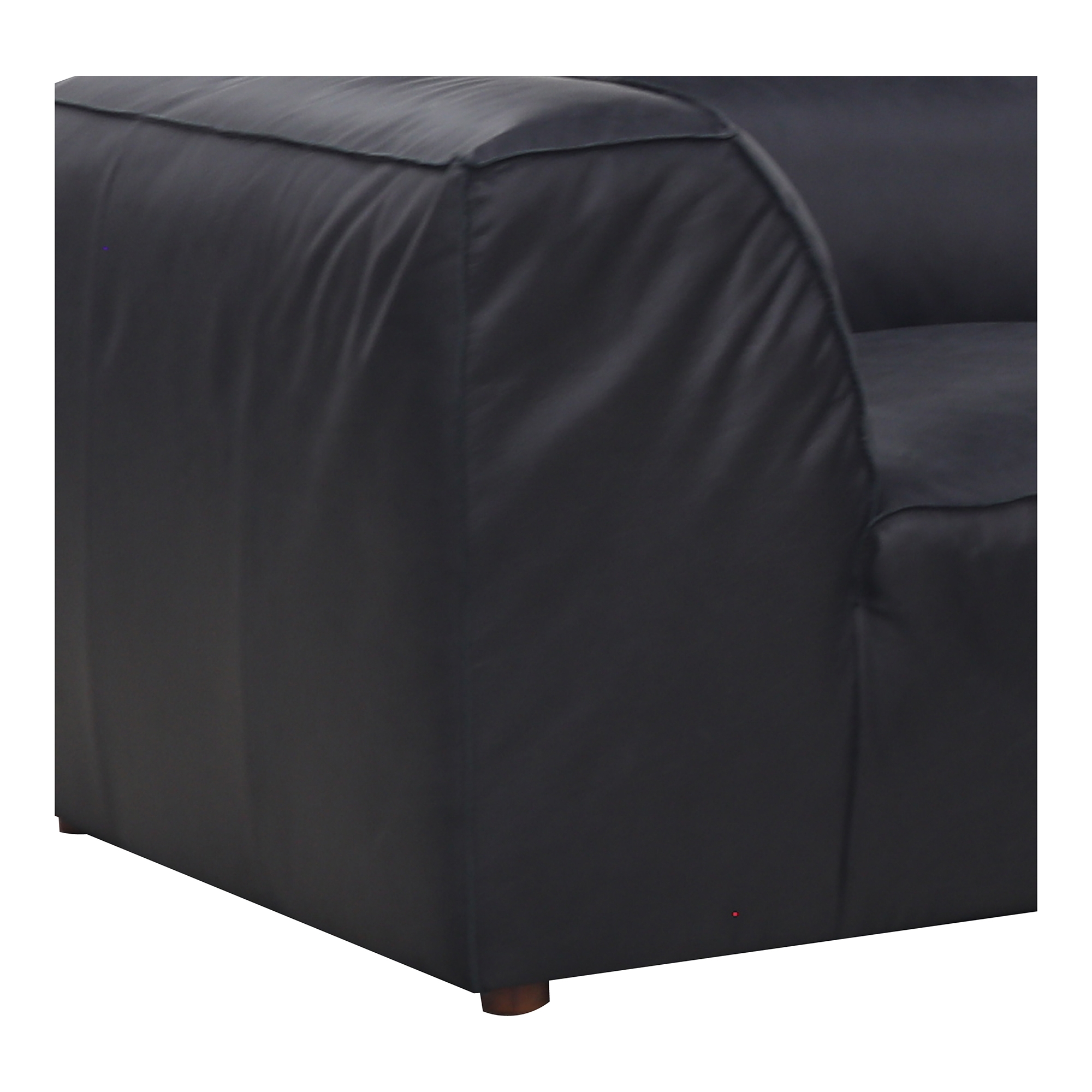 Form Nook Modular Sectional Vantage Black Leather - Image 4