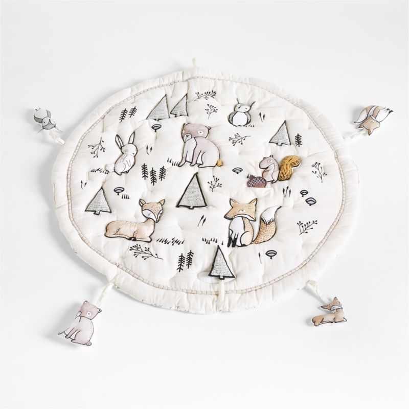 Woodland Animals Baby Activity Gym Play Mat - Image 1