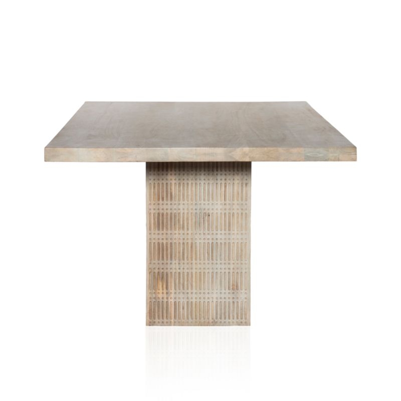 Ivan 84" Light Wash Wood Dining Table - Image 2