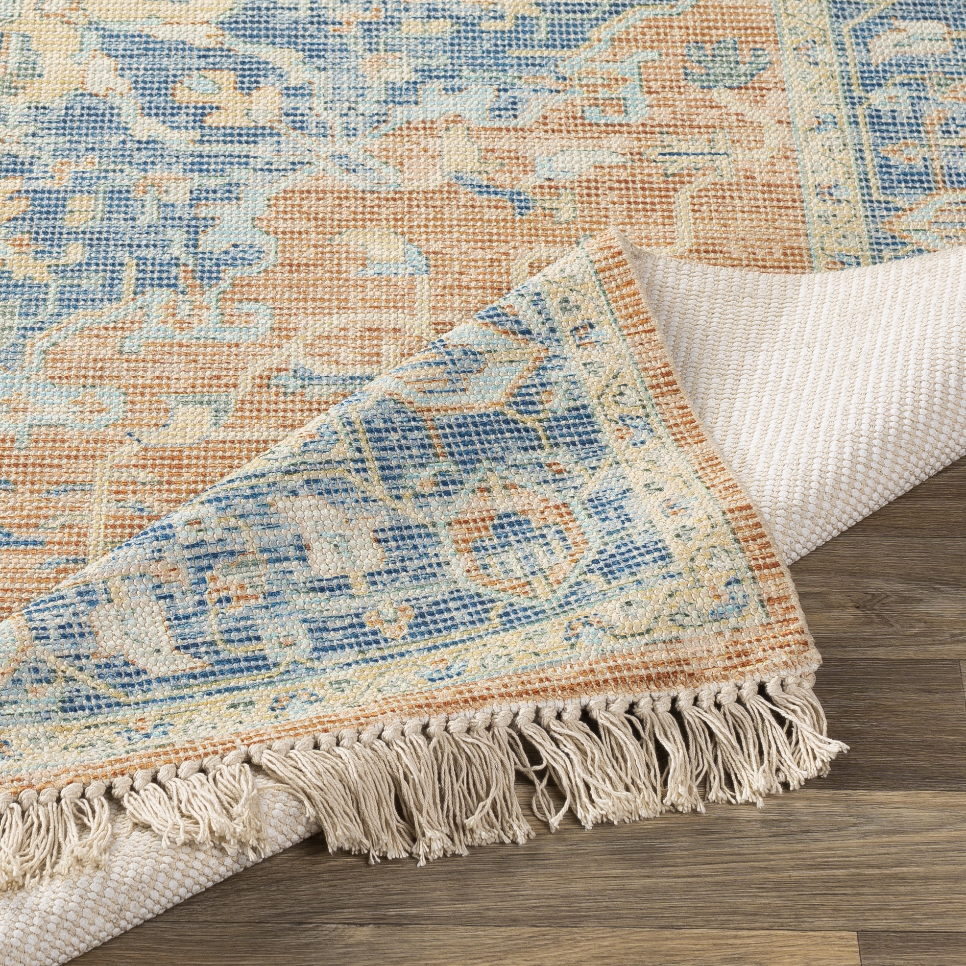 Zainab Blue Indoor 8'10" x 12' Handmade Rug - Image 4
