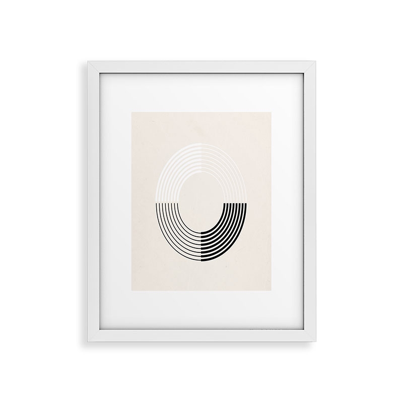 Coil Ii by Rose Beck - Framed Art Print Modern White 24" x 36" - Image 0
