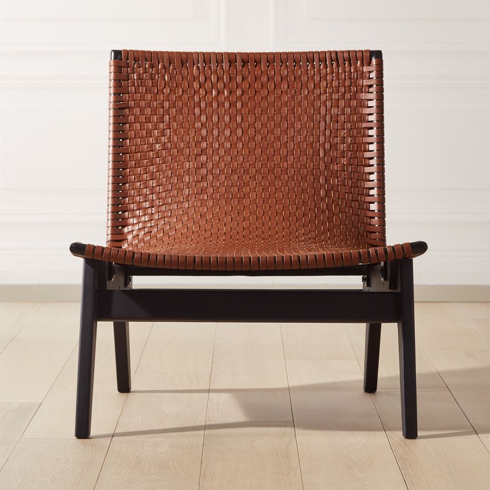 Morada Leather Weave Chair - Image 0