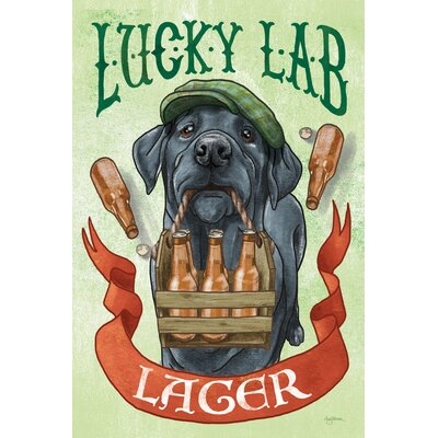 Beer Dogs V by Mary Urban - Wrapped Canvas Graphic Art Print - Image 0