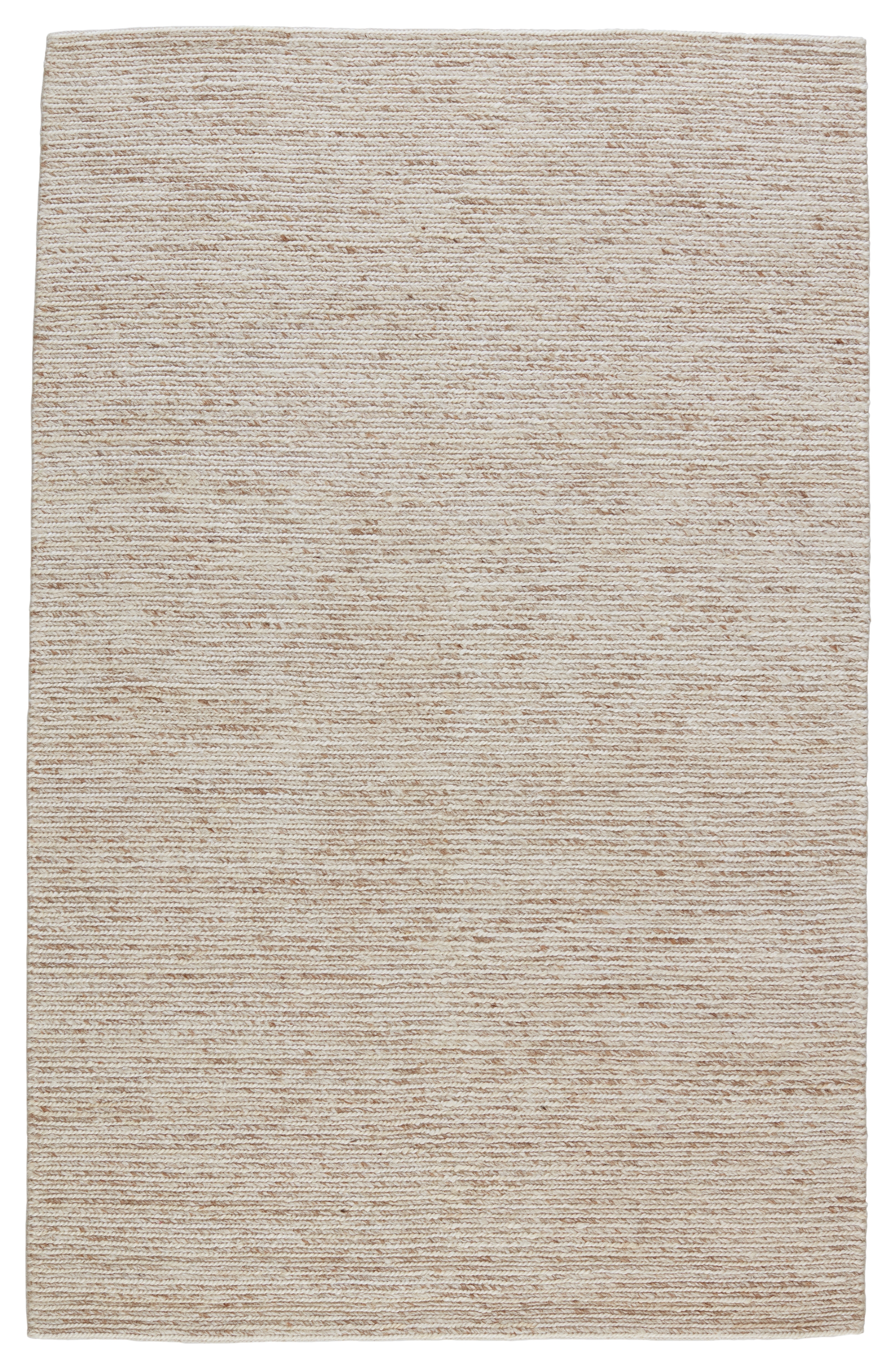 Merrow Handmade Solid Beige/ Cream Area Rug (2'X3') - Image 0