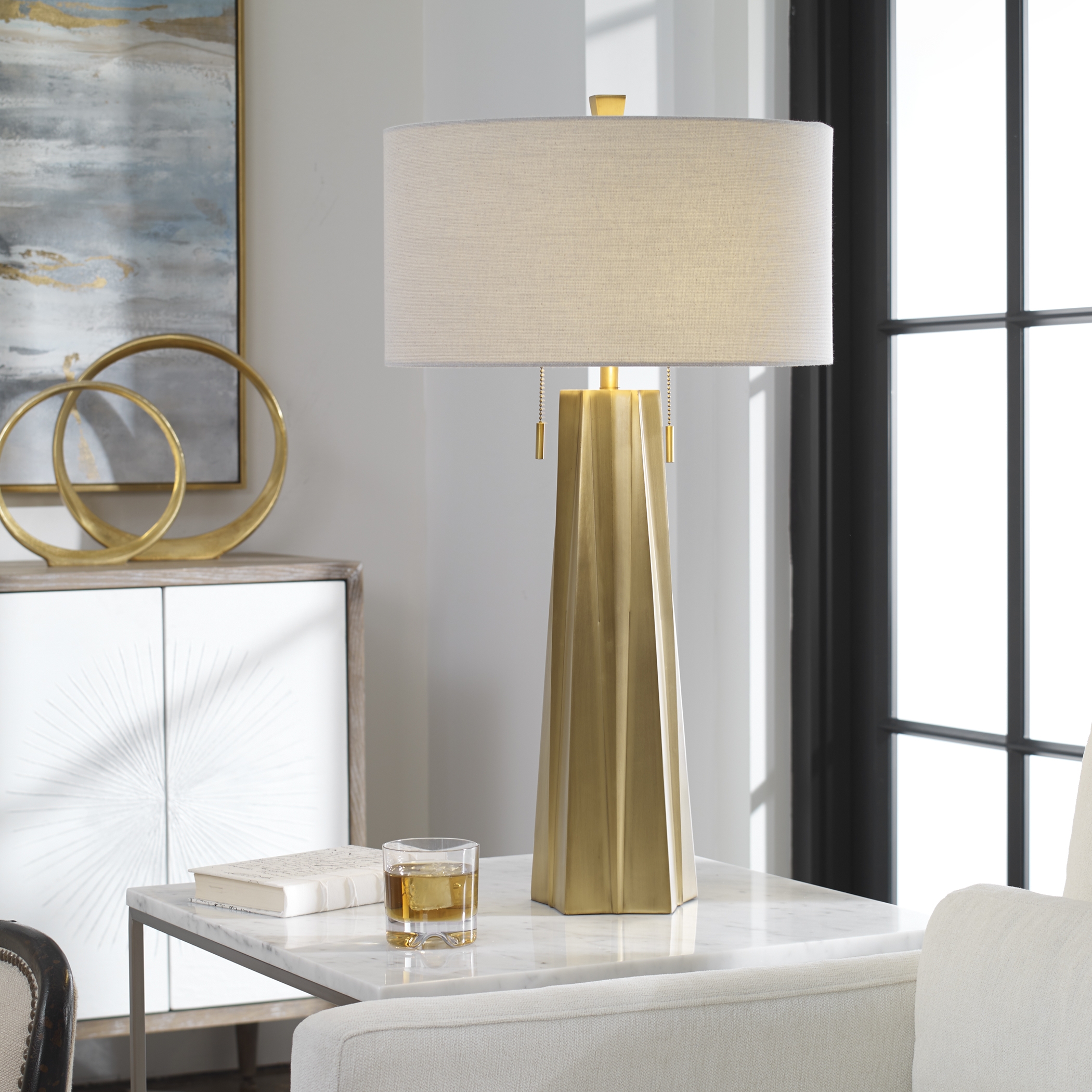Maris Gold Table Lamp - Image 1