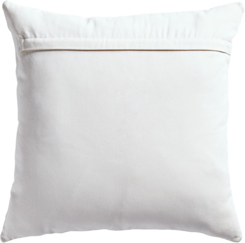 18" White Cowhide Pillow with Down-Alternative Insert - Image 2