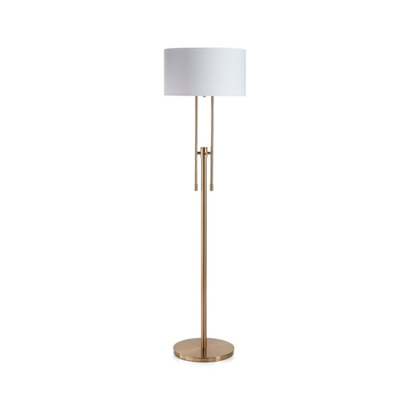 Cameron Brass Adjustable Floor Lamp - Image 2