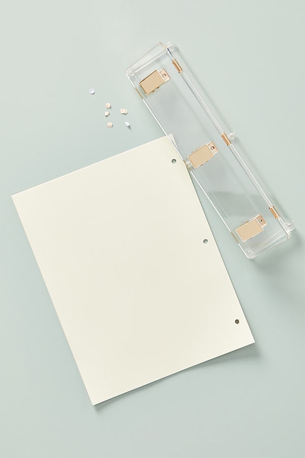 Acrylic Three-Hole Punch By Russell+Hazel in Clear - Image 0