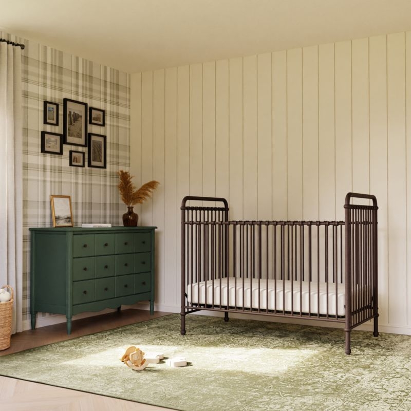 Namesake Abigail Black Vintage Iron 3-in-1 Convertible Baby Crib - Image 3