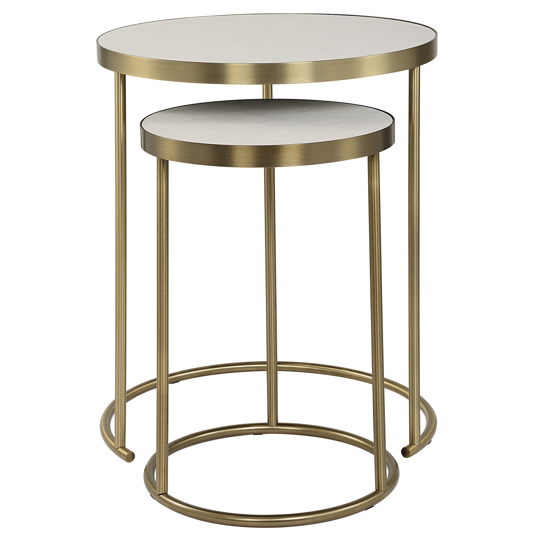 Aragon White Nesting Tables Set/2 - Image 3
