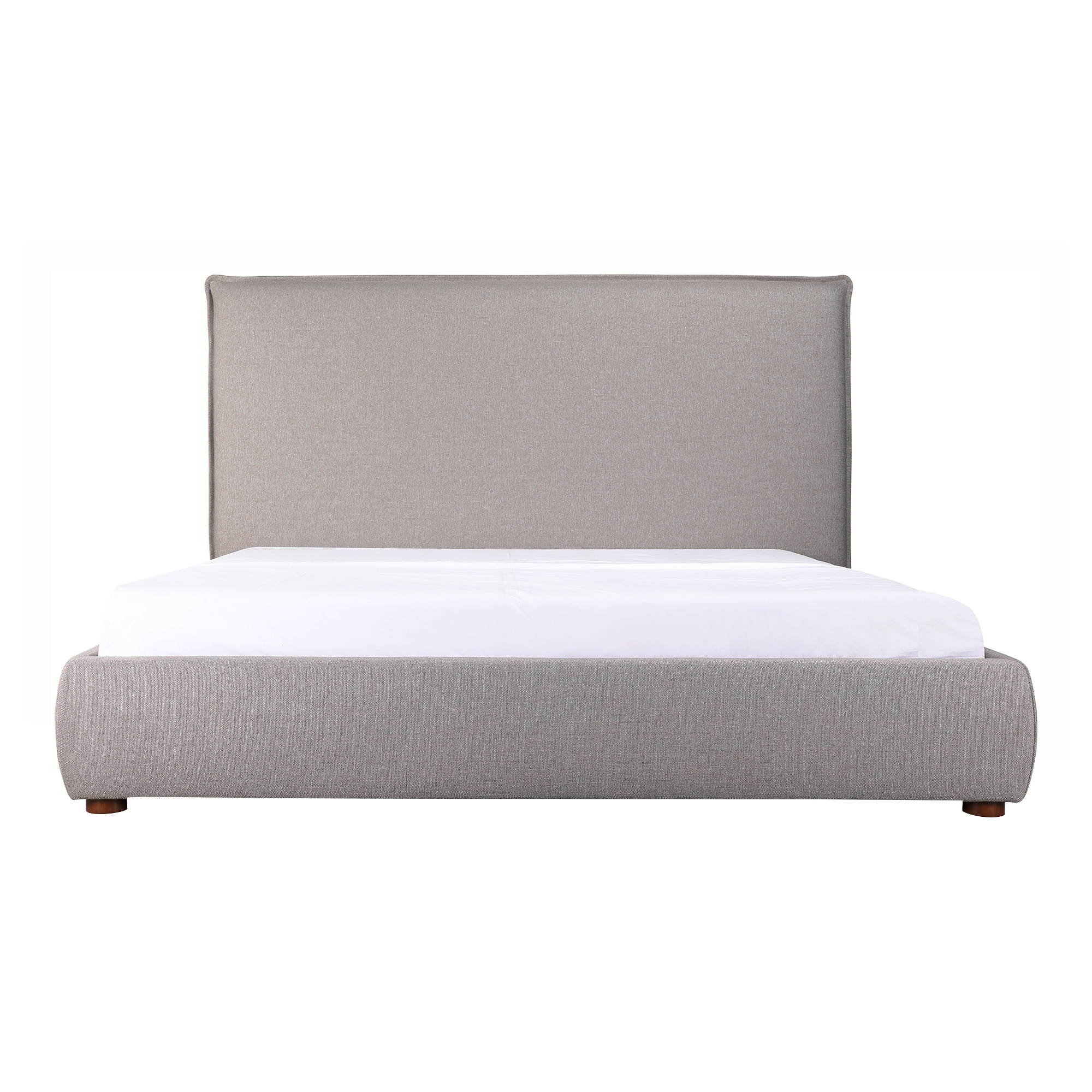 Luzon Queen Bed Tall Headboard Greystone - Image 5
