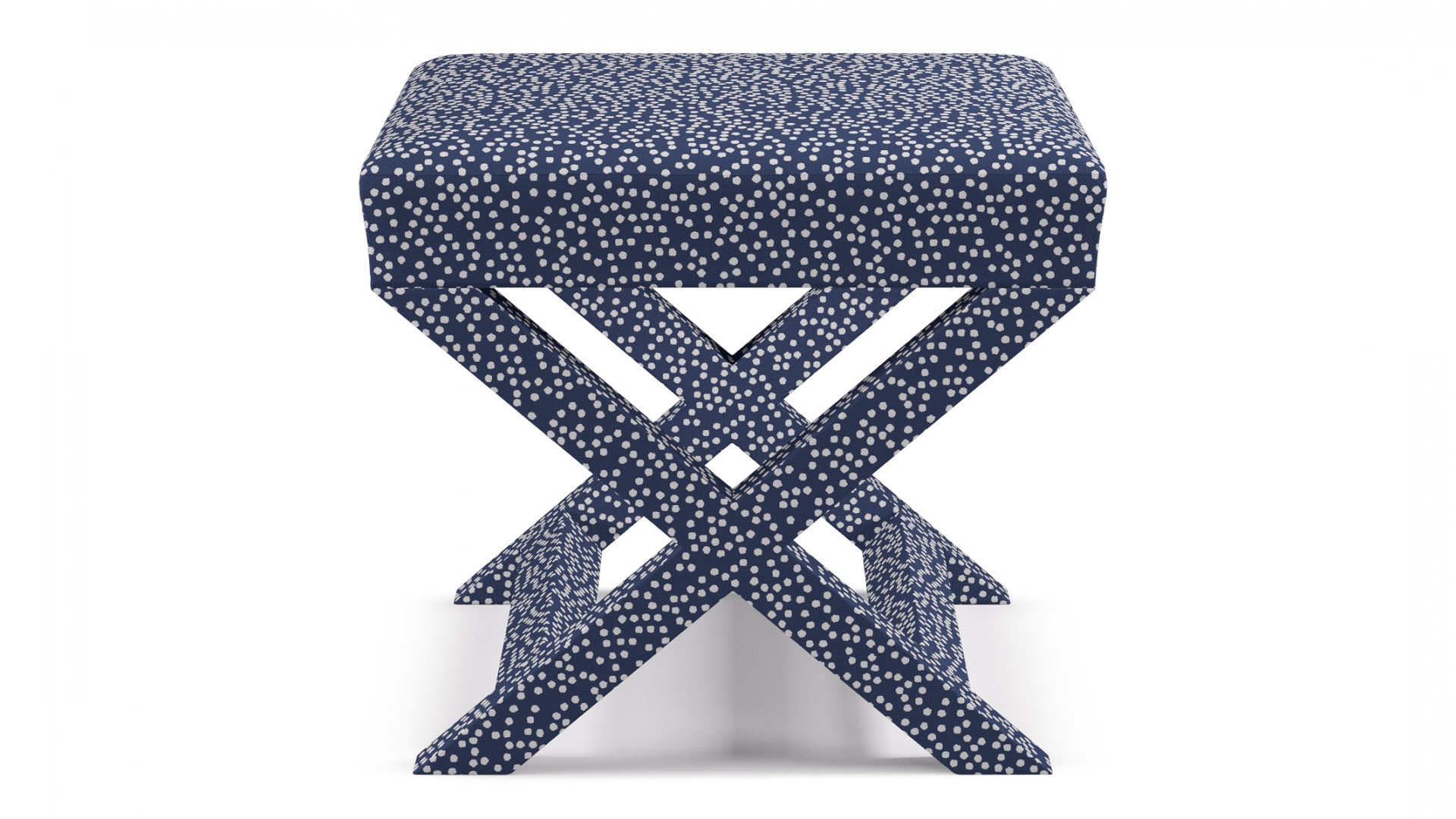 X bench | Navy Scattered Dot - Image 0