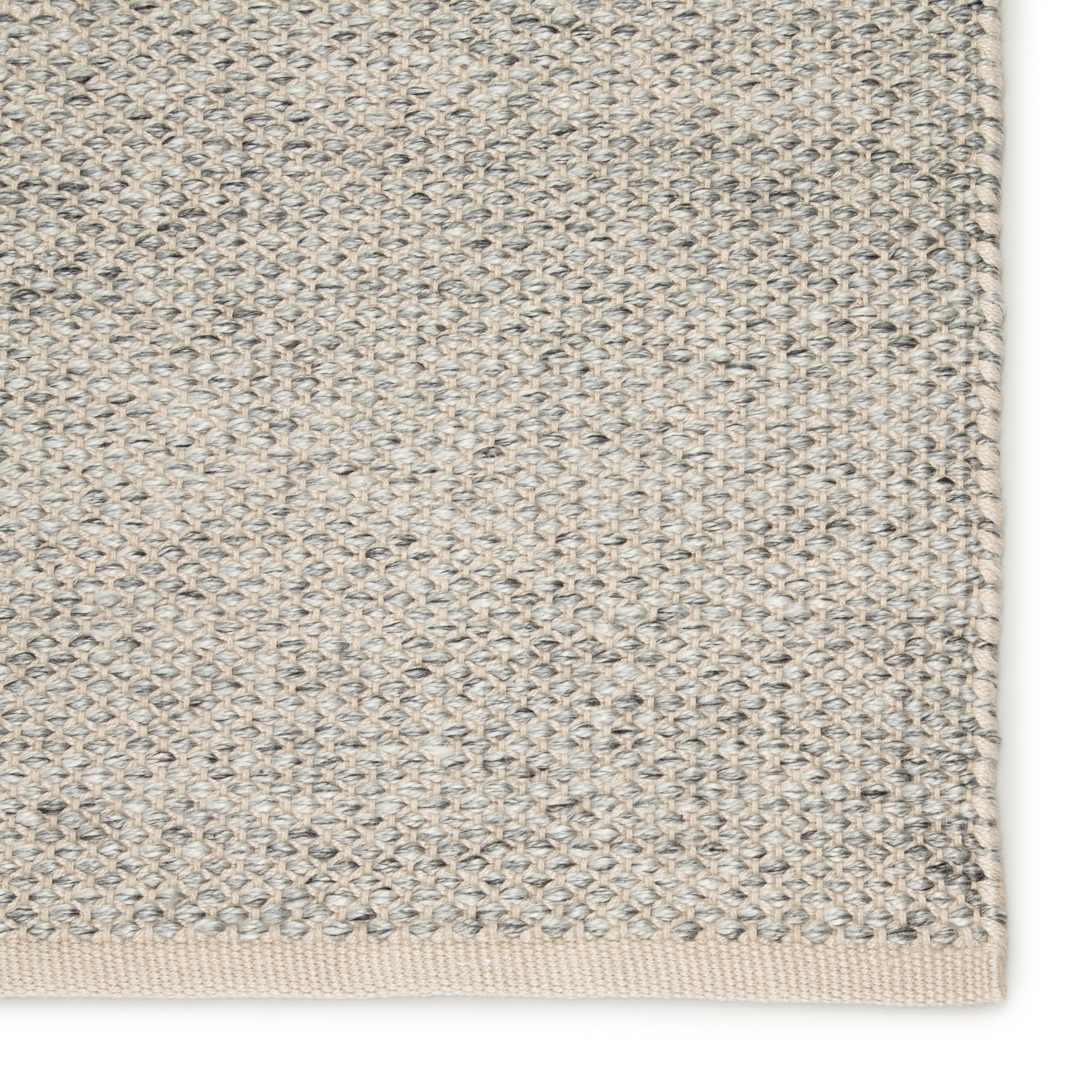 Lamanda Indoor/ Outdoor Solid Light Gray/ Ivory Area Rug  (4'X6') - Image 3