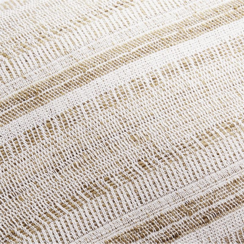 Vittoria Silk Blend Textured 24x16 Calm Beige Throw Pillow with Down-Alternative Insert - Image 2
