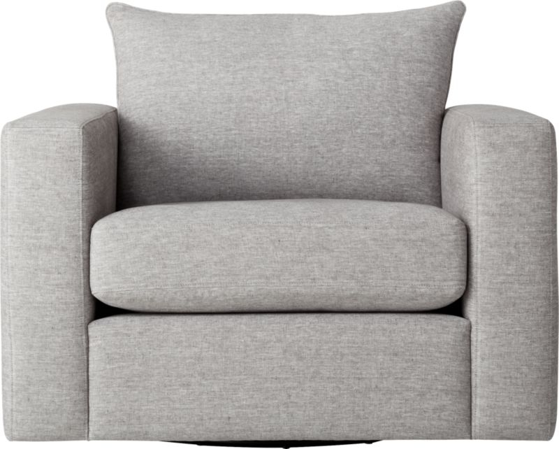 Forever Grey Swivel Armchair - Image 3