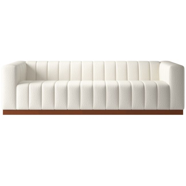Forte Channeled Extra Large Sofa Wooly Sand - Image 0