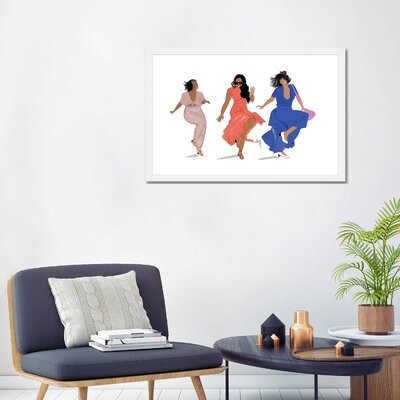 3 Brown Girls by Nicholle Kobi - Painting Print - Image 0