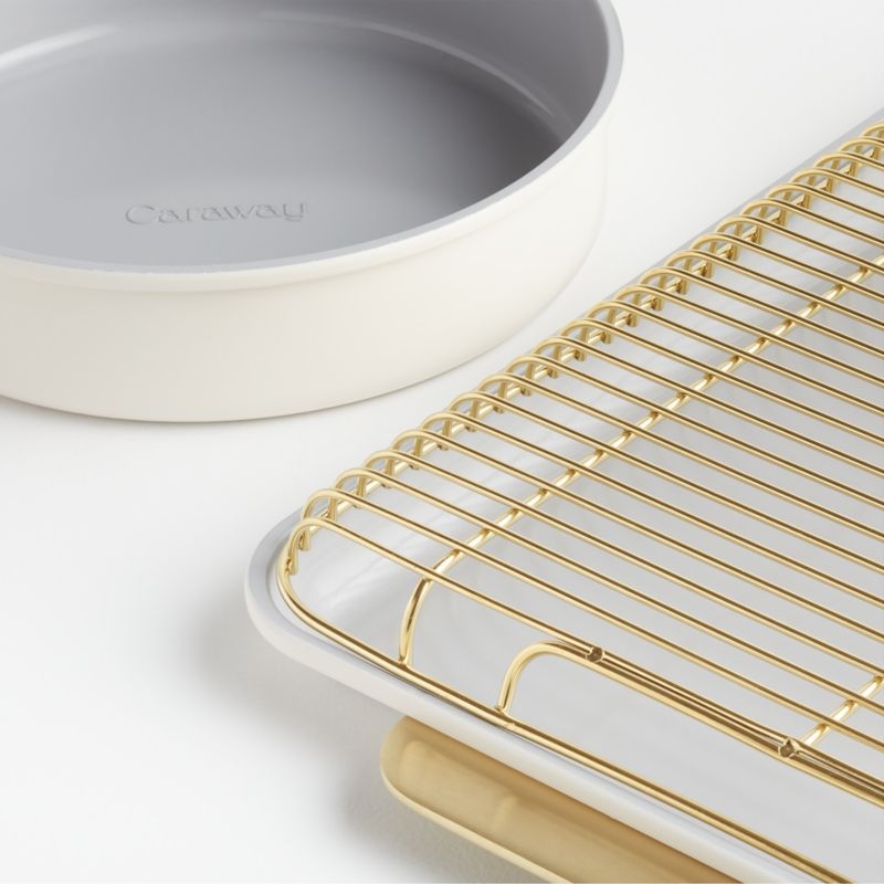 Caraway Complete 11-Piece Cream Ceramic Bakeware Set - Image 4