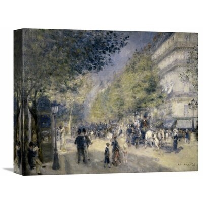 'Main Boulevard' by Pierre-Auguste Renoir Painting Print on Wrapped Canvas - Image 0