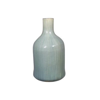 Warfield Antique Green 15" Indoor / Outdoor Ceramic Table Vase - Image 0