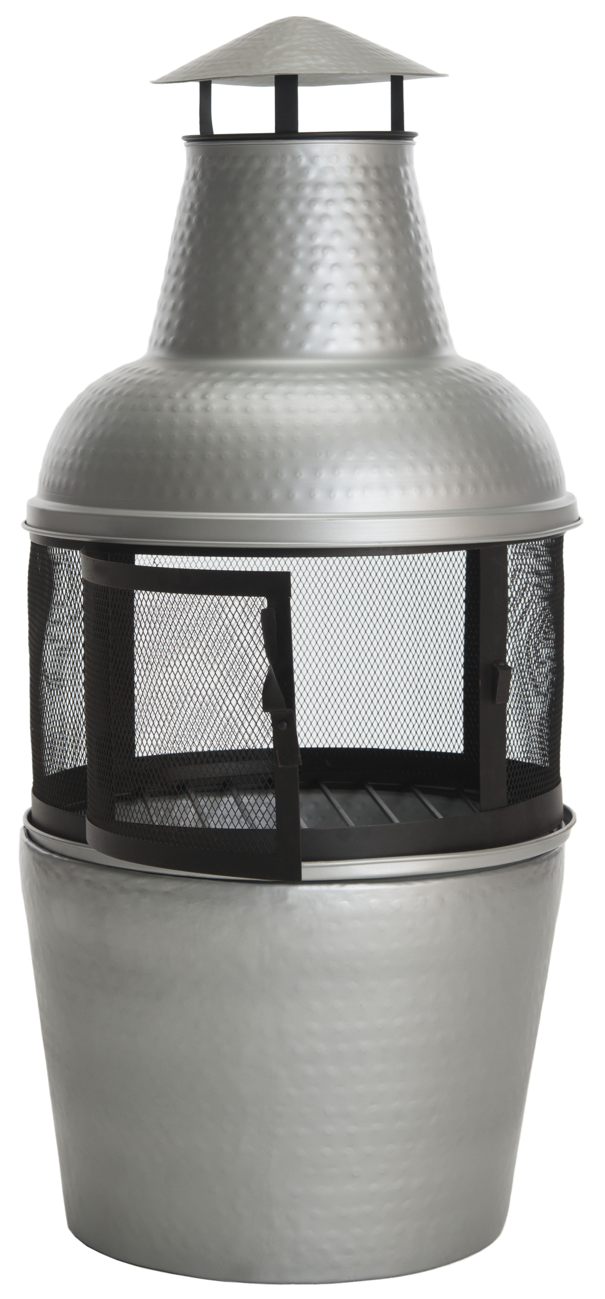 Cartagena Chiminea - Silver/Black - Safavieh - Image 2