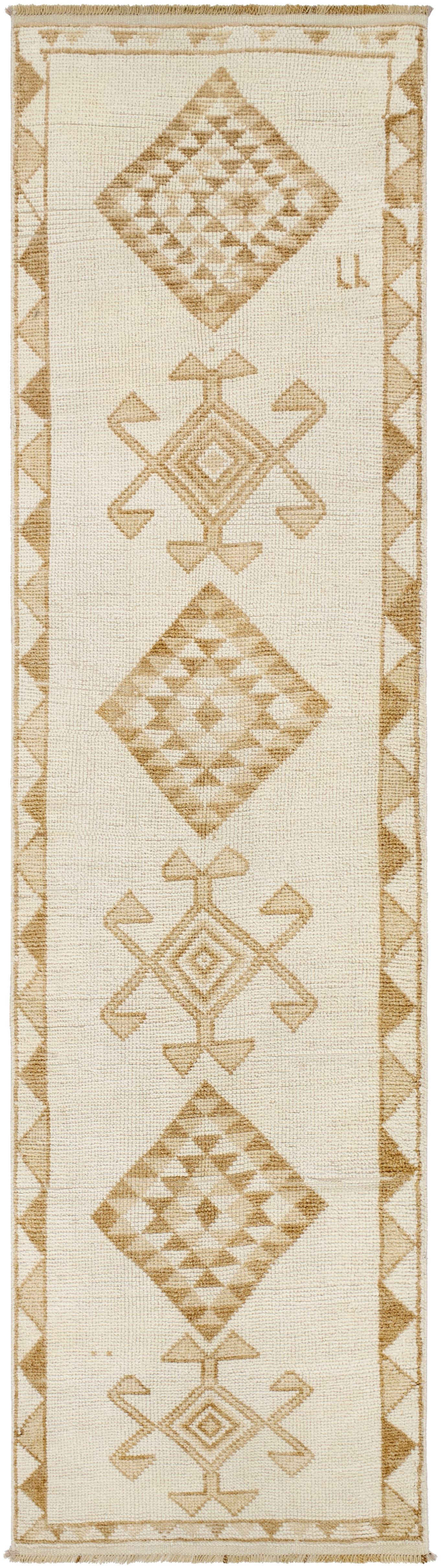 Antique One of a Kind  Indoor 2'8" x 10'2" Handmade Rug - Image 0