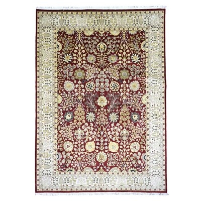 One-of-a-Kind Cranford Hand-Knotted Tabriz Red 10' x 12'3" Wool Area Rug - Image 0