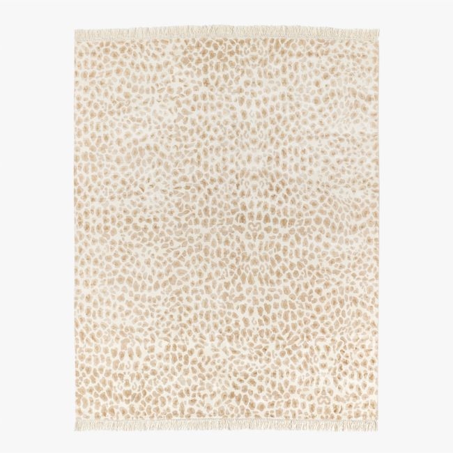 Altra Handloomed Warm White with Taupe Viscose Area Rug 8'X10' - Image 0