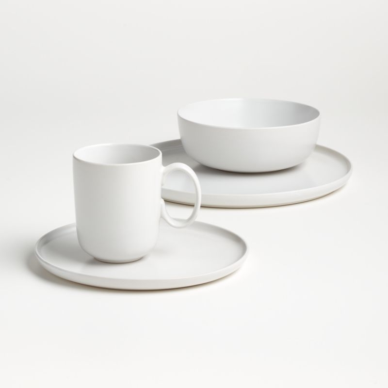 Wren Matte White Dinner Plate - Image 2