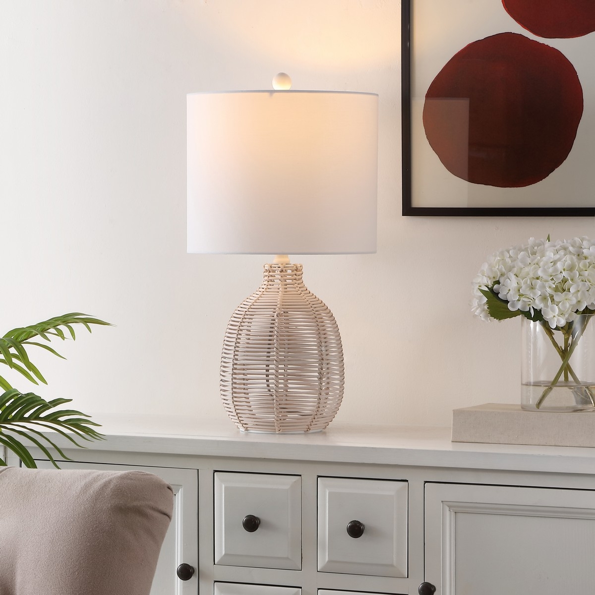 Oroya 23 Inch Table Lamp - Off White - Safavieh - Image 2