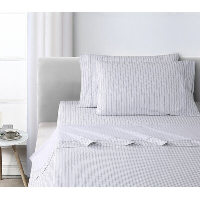 Antimicrobial 100% Cotton Washed Percale Sheet Set - Image 0
