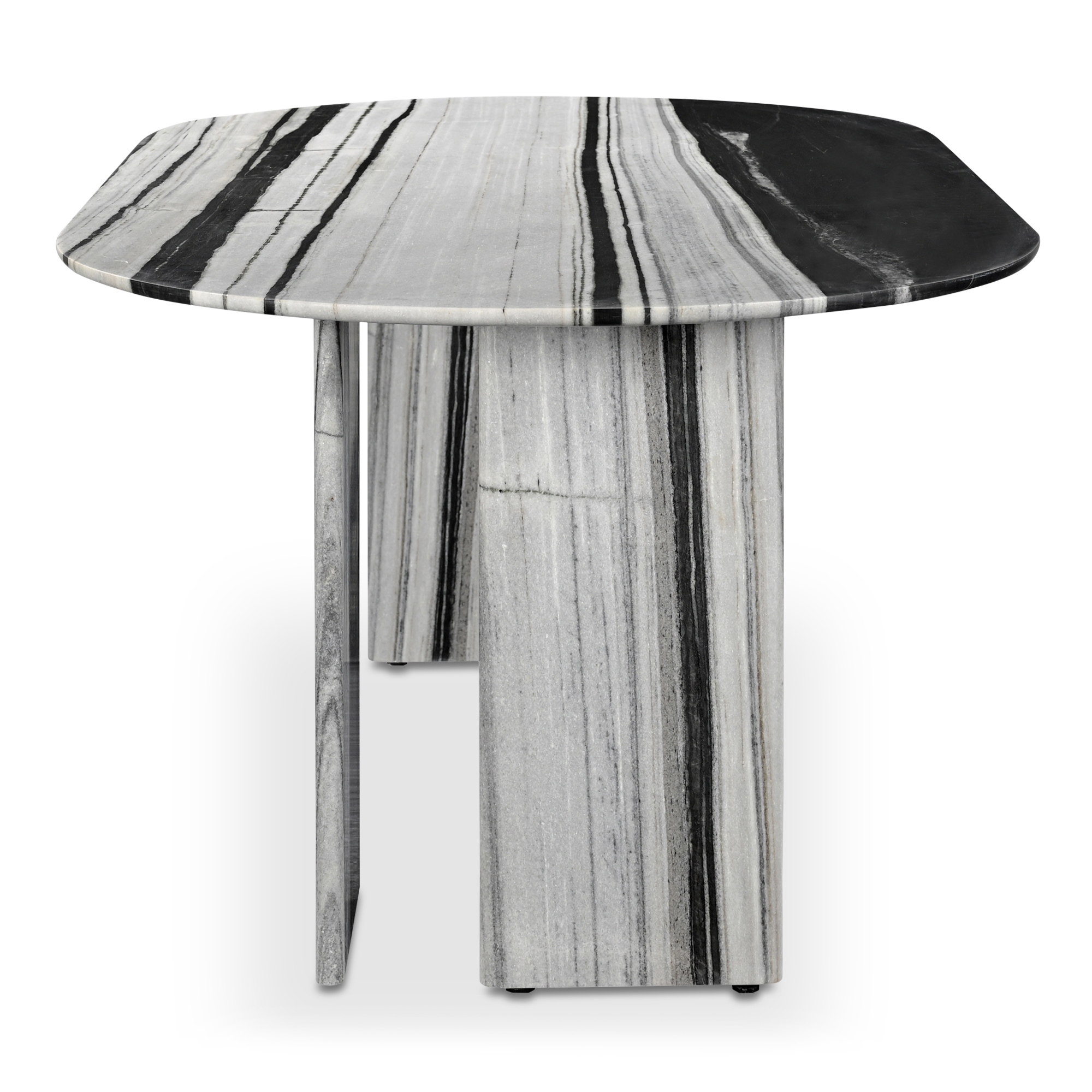 Celia Oval Dining Table Panda Marble - Image 2