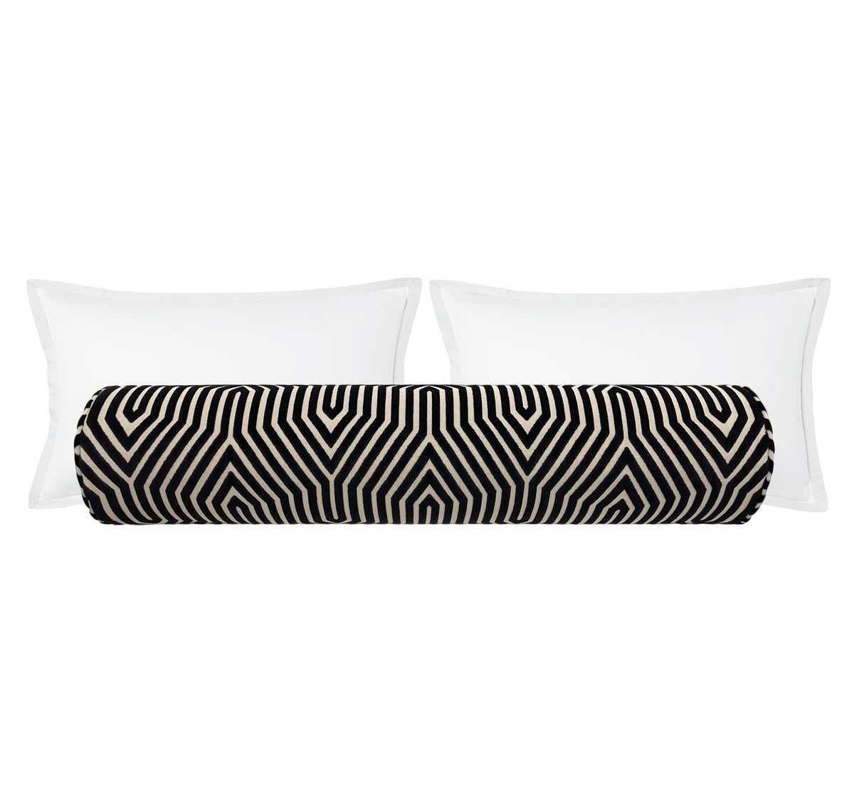 THE BOLSTER :: VANDERBILT VELVET // NOIR | SCHUMACHER - TWIN XL // 9" X 30" - Image 0