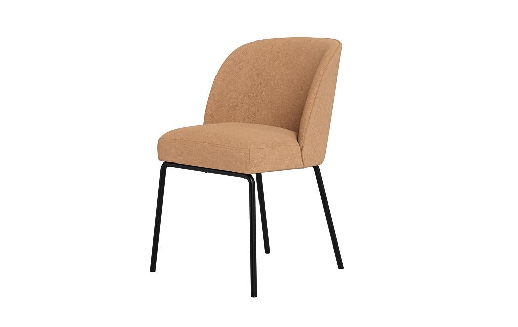 Graham Leather Metal Framed Upholstered Chair - Image 2