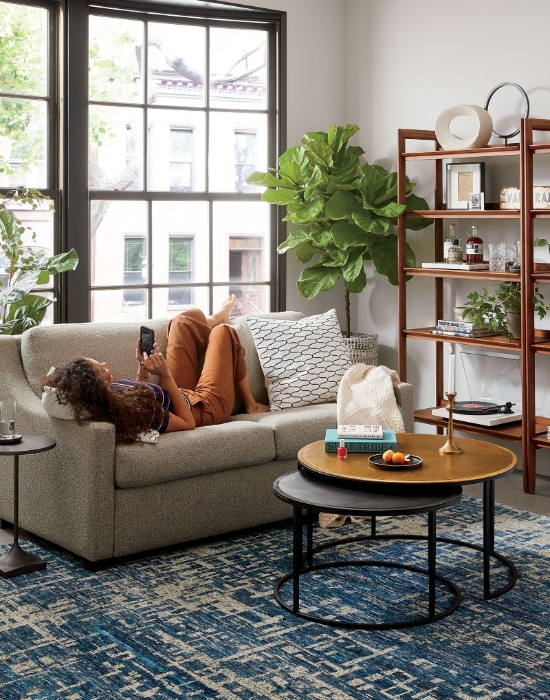 Tate 36" Walnut Wide Storage Bookshelf - Image 3