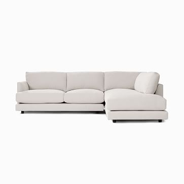 Haven Sectional Set 02: Right Arm Sofa, Left Arm Terminal Chaise, Trillium, Sunbrella Performance Chenille, Fog, Concealed Support - Image 3