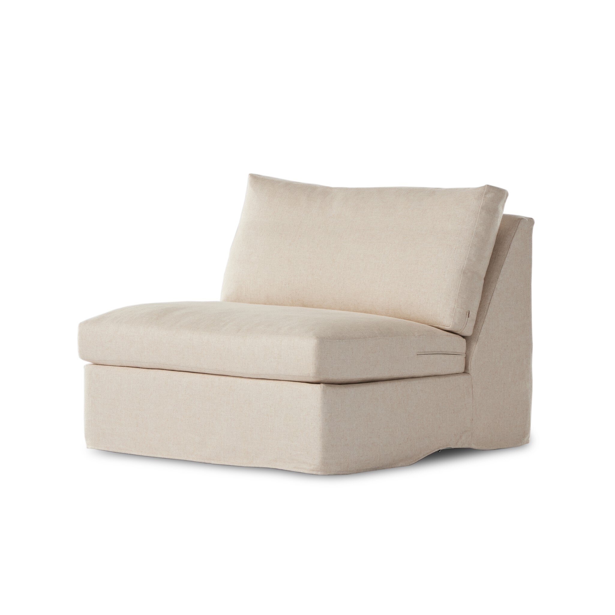 Build Your Own: Delray Slipcover Sectional - Evere Creme - Image 0