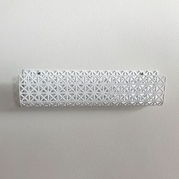 Perforated Steel Mail Holder, White - Image 0