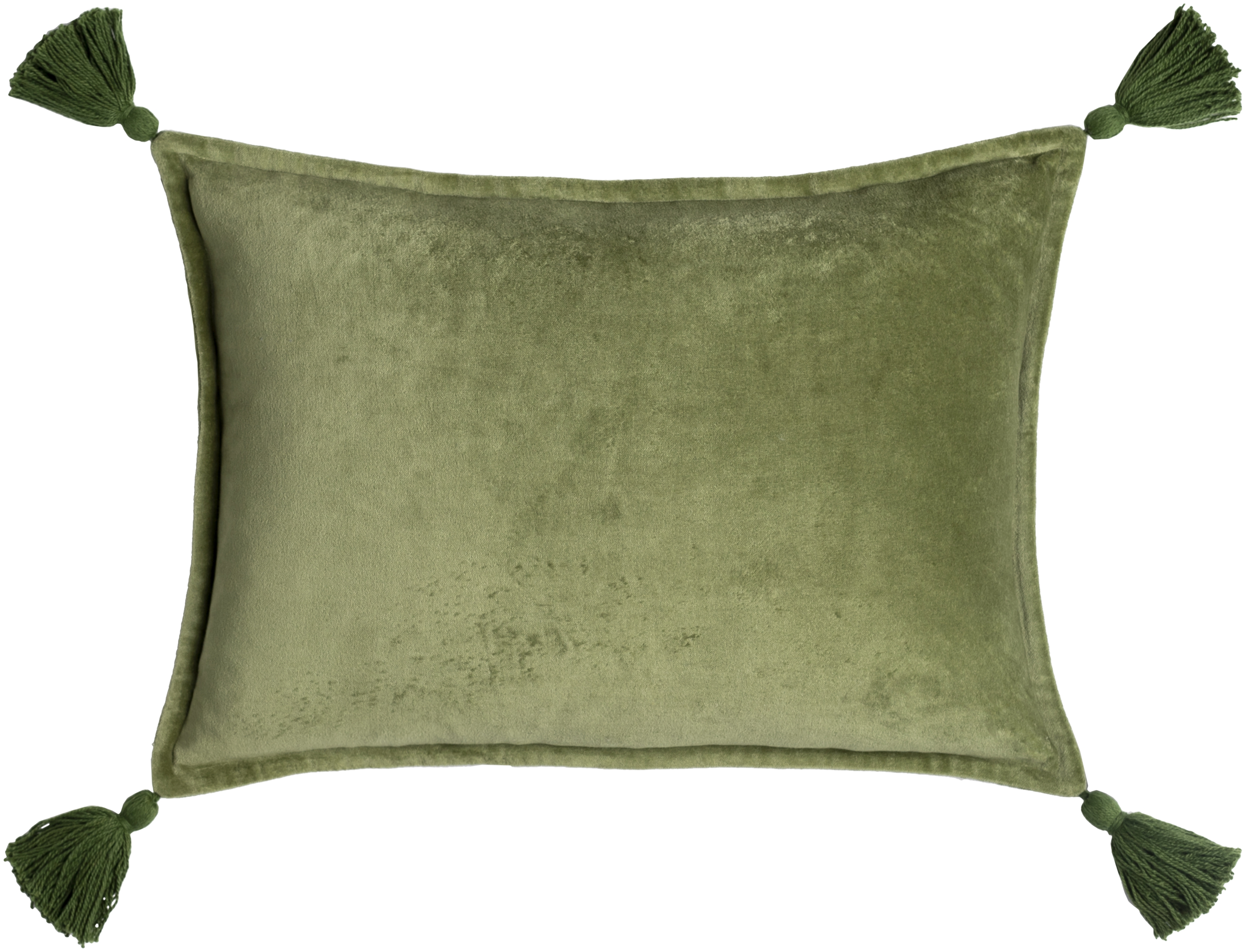Cotton Velvet Throw Pillow, Small, with poly insert - Image 0