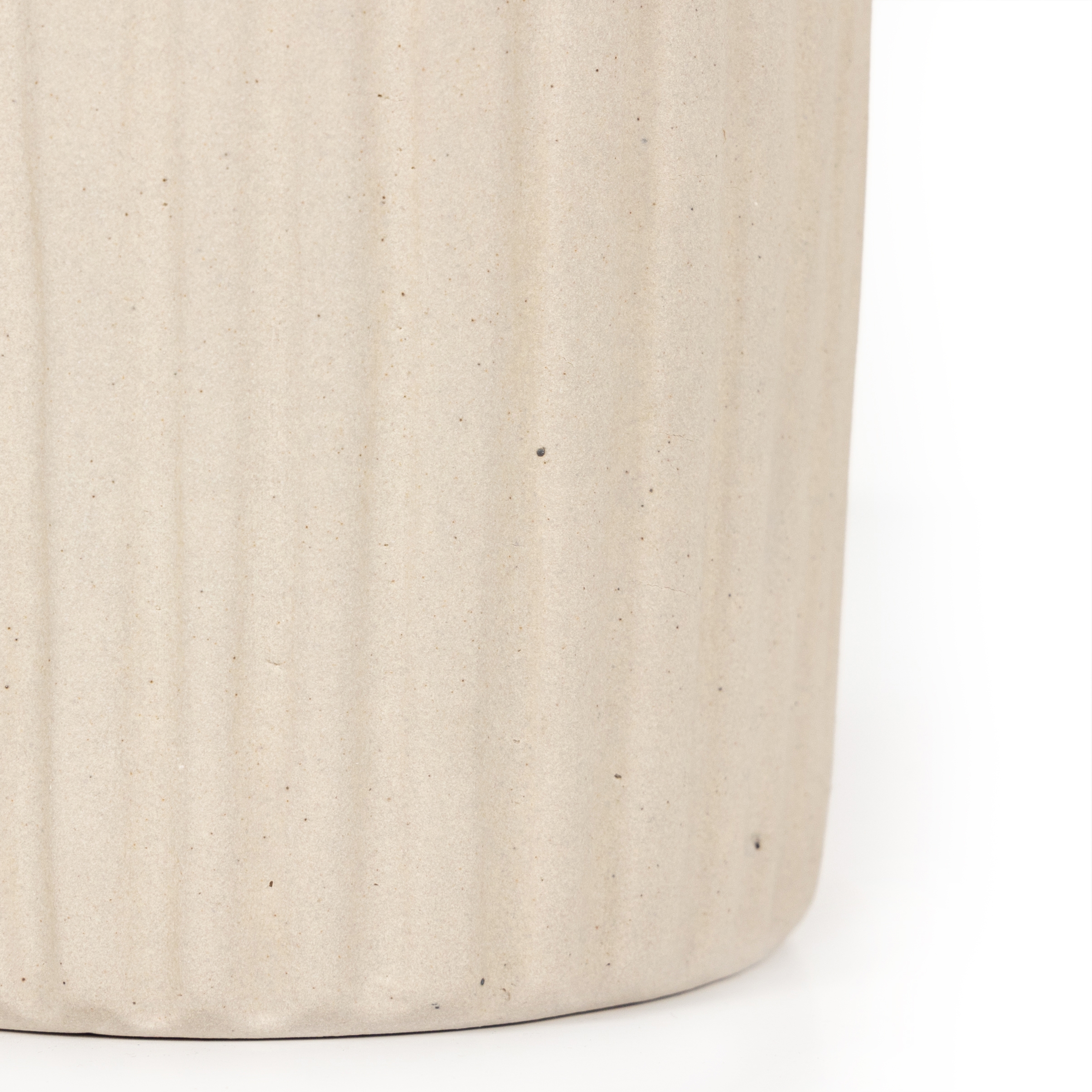 Julio Tall Vase-Cream Matte Ceramic - Image 5