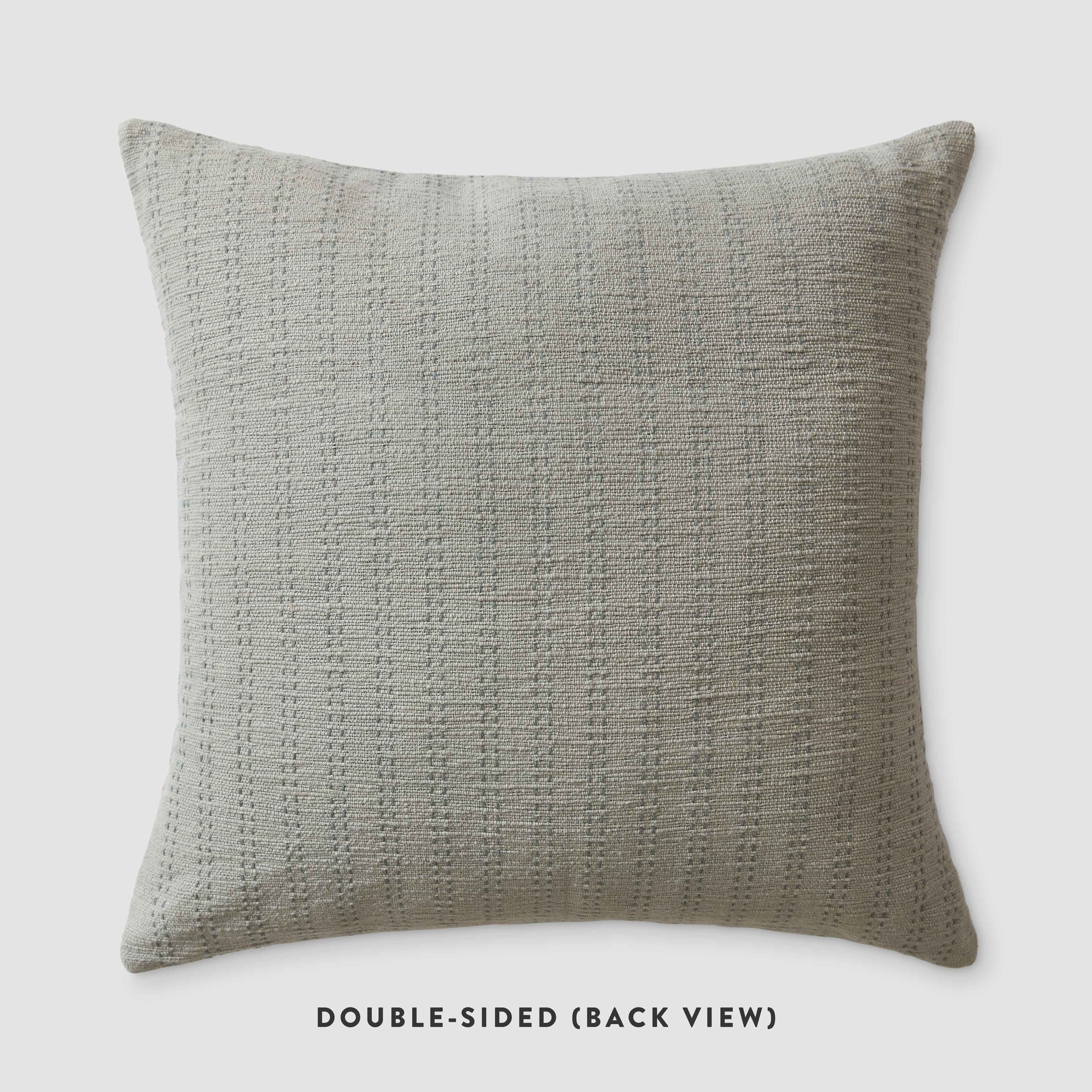 The Citizenry Jhara Pillow | 22" x 22" | Mist - Image 4