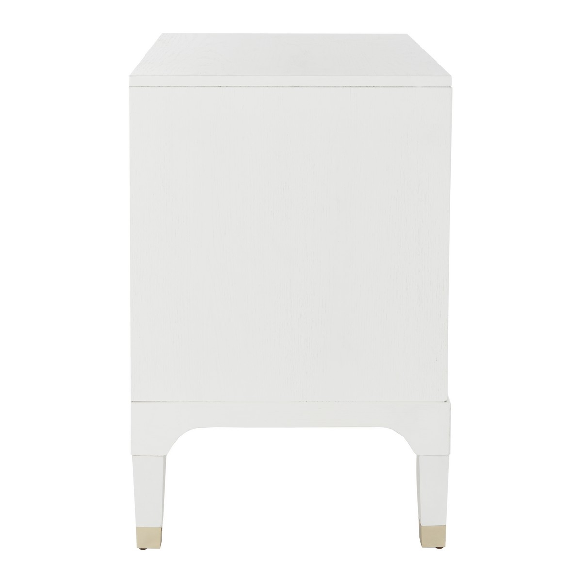 Lorna 3 Drawer Contemporary Nightstand - White - Arlo Home - Image 3