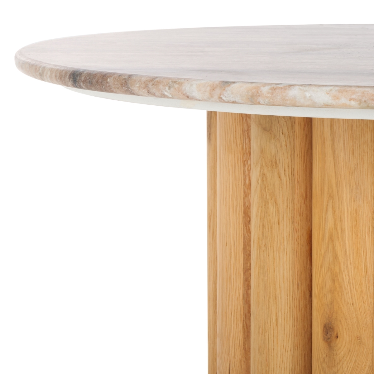 Roxiella Marble Coffee Table - Brown/Natural - Image 3