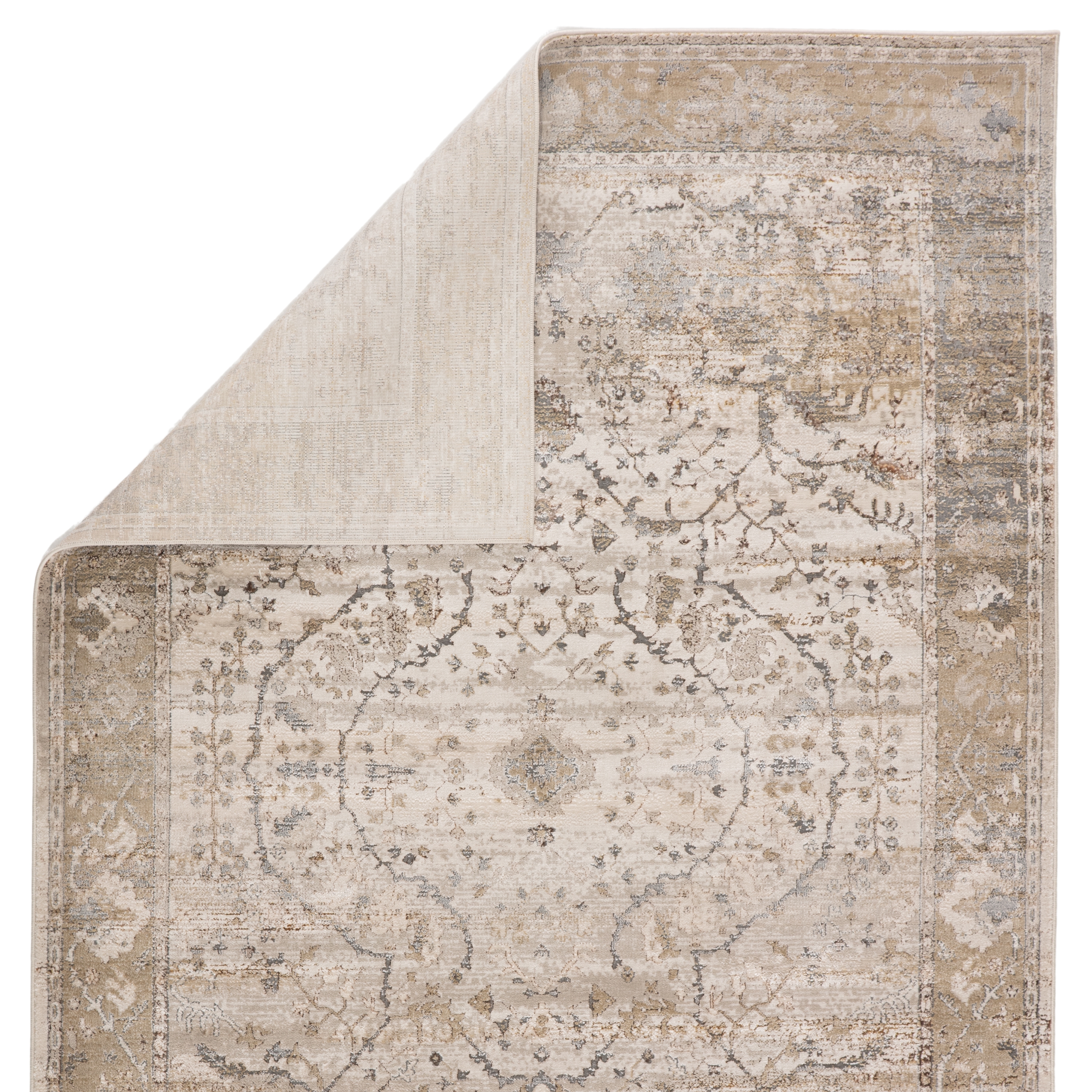 Vibe by Tajsa Medallion Gray/ Gold Area Rug (5'X7'6") - Image 2