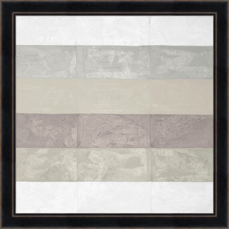 Wendover Art Group Neutral Stripes 2 by Thom Filicia - Picture Frame Painting on Paper - Image 0